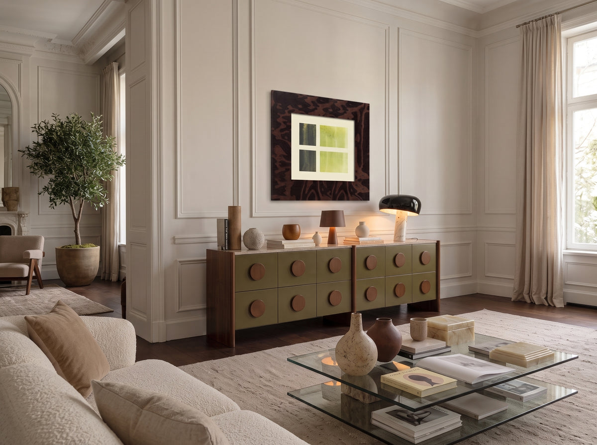 Koyu Kök Kaplama Özel Tasarım Çerçeve 60x80