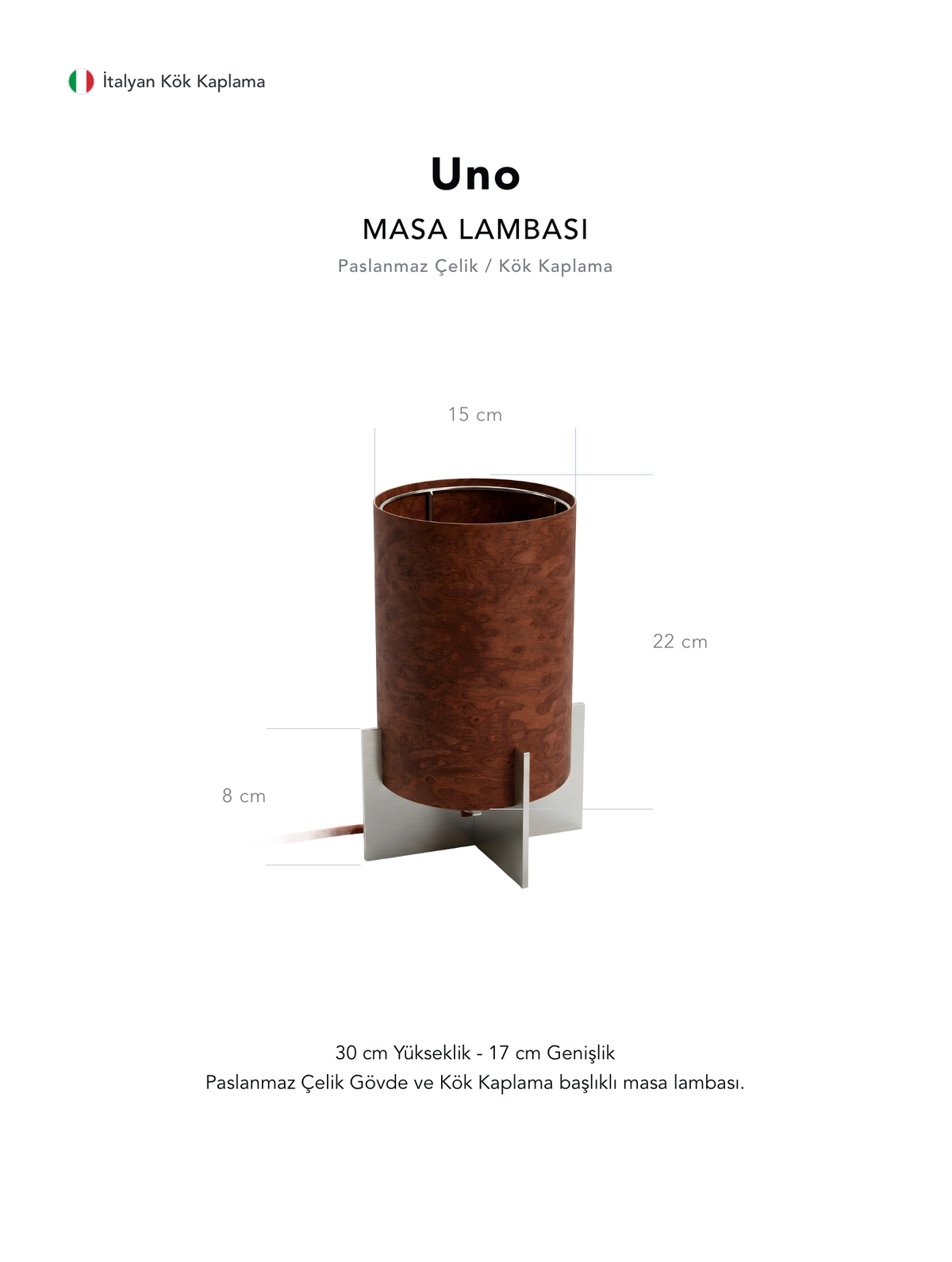 Uno Masa Lambası - Açık Kök