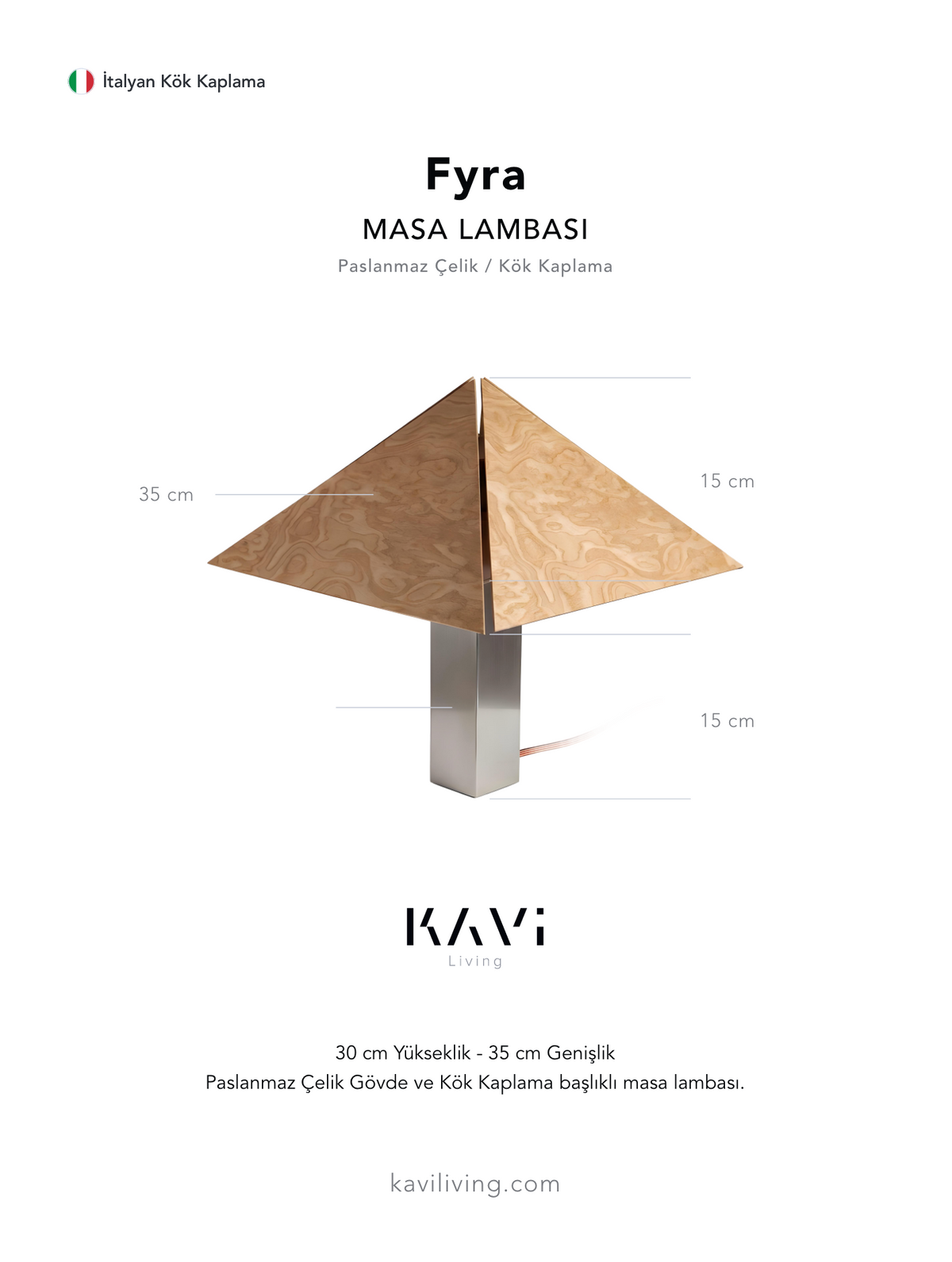 Fyra Masa Lambası - Siyah Kök M