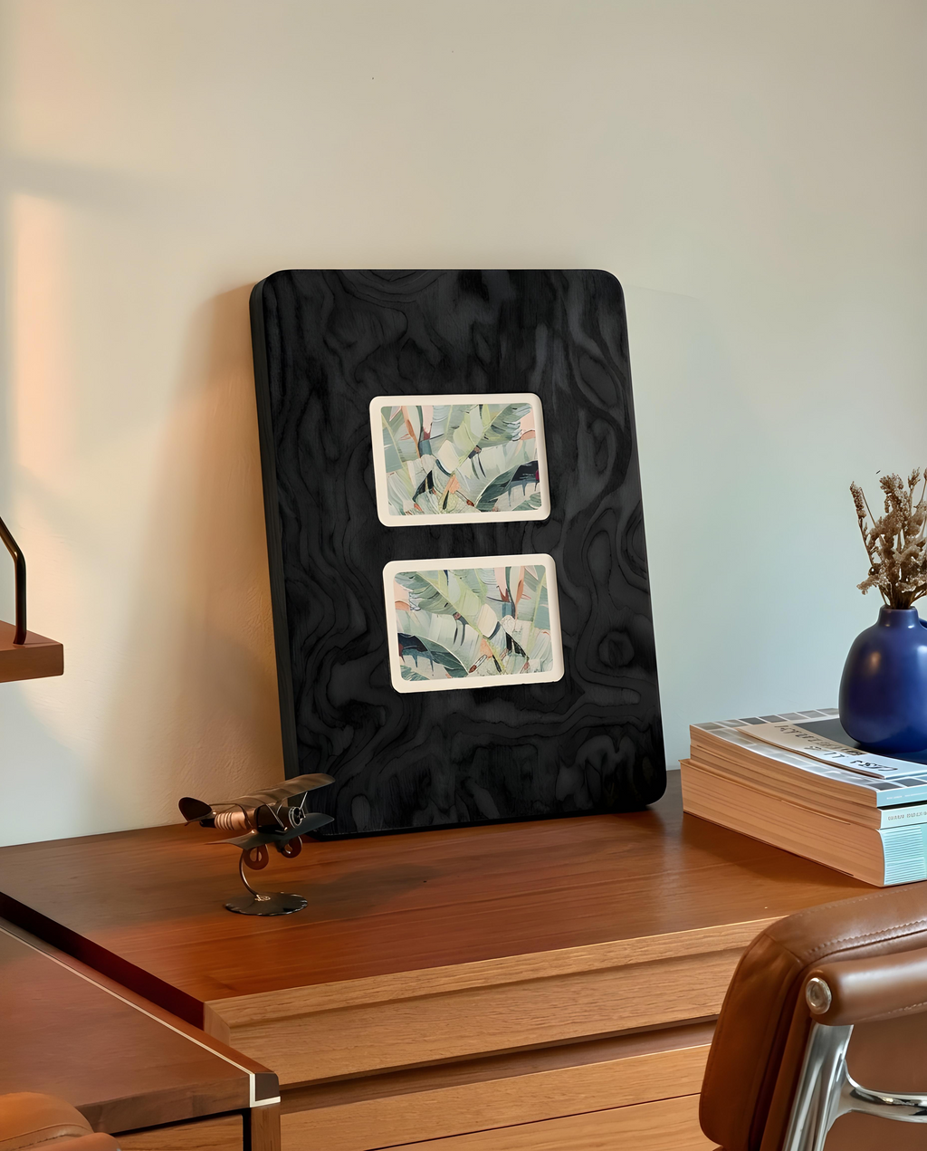 Siyah Kök Kaplama Radius Çerçeve 21x30 cm